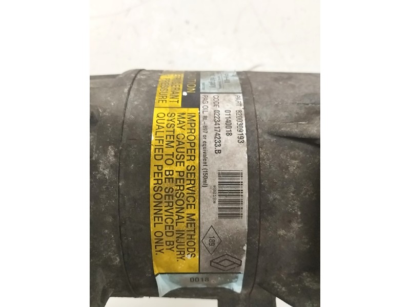 Recambio de compresor aire acondicionado para renault scenic ii 1.9 dci diesel referencia OEM IAM 8200309193  