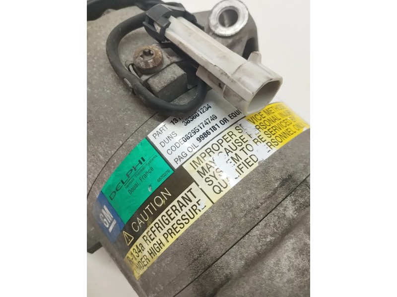 Recambio de compresor aire acondicionado para opel astra h ber. 1.7 16v cdti referencia OEM IAM 383601234  