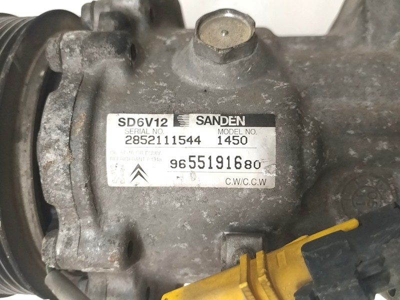 Recambio de compresor aire acondicionado para citroën c2 1.1 referencia OEM IAM 9655191680  