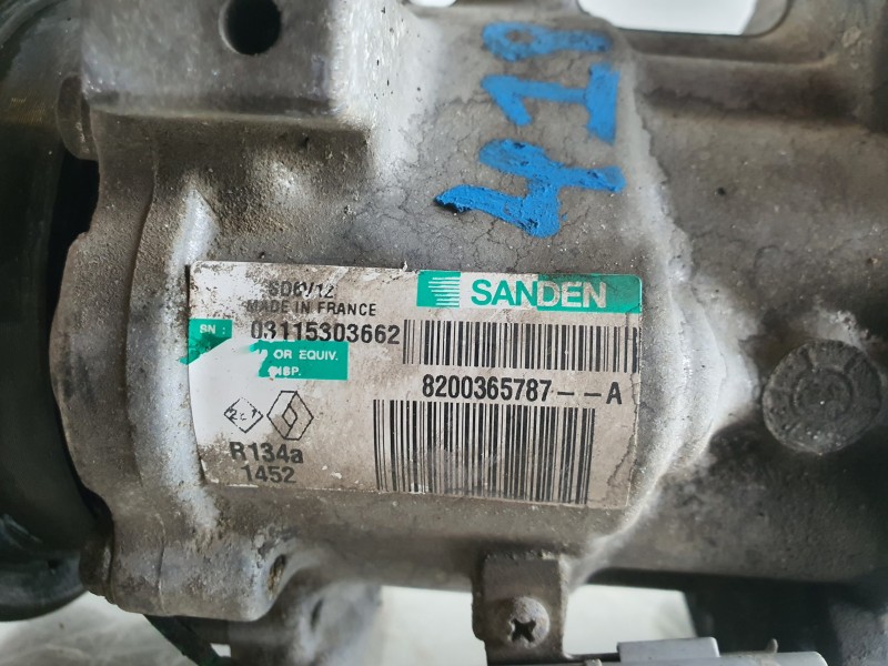 Recambio de compresor aire acondicionado para renault scenic ii 1.9 dci diesel referencia OEM IAM 8200365787A  
