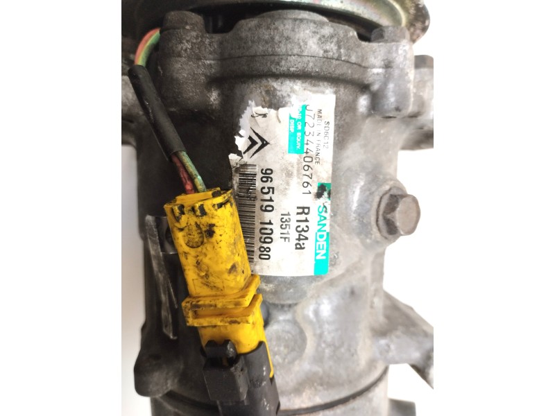 Recambio de compresor aire acondicionado para citroën c4 coupe 1.6 16v hdi referencia OEM IAM 9651910980  
							