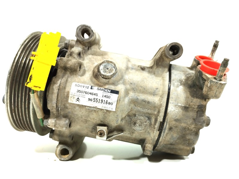 Recambio de compresor aire acondicionado para citroën c3 1.4 hdi referencia OEM IAM 9655191680  