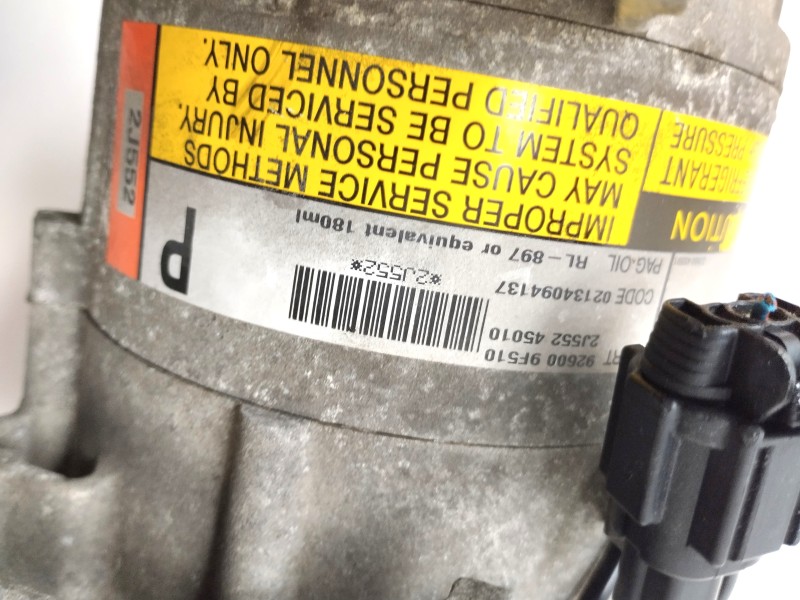 Recambio de compresor aire acondicionado para nissan primera berlina (p12) 1.6 cat referencia OEM IAM 926009F510   Recambio de compresor aire acondicionado para nissan primera berlina (p12) 1.6 cat referencia OEM IAM 926009F510