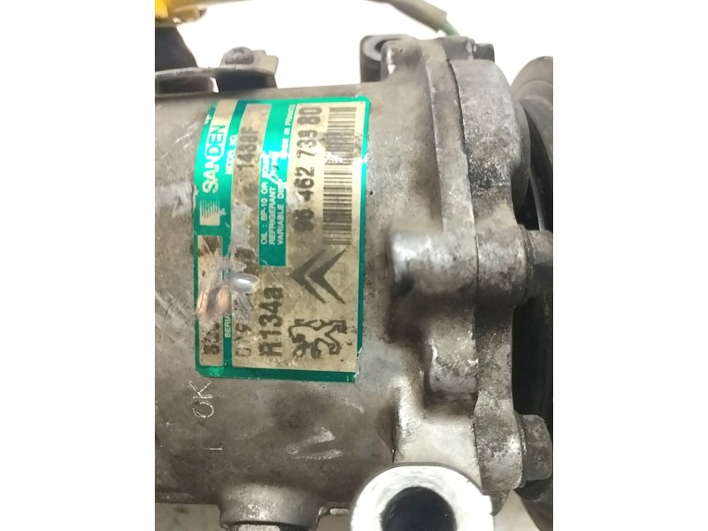Recambio de compresor aire acondicionado para peugeot 206 berlina 1.4 hdi referencia OEM IAM 9646273880  