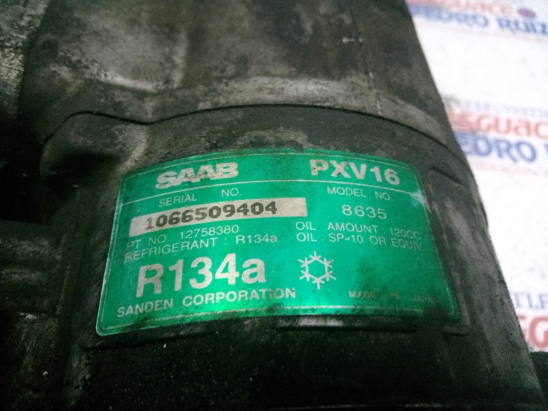 Recambio de compresor aire acondicionado para saab 9-5 berlina 2.2 tid cat referencia OEM IAM 12758380  
							