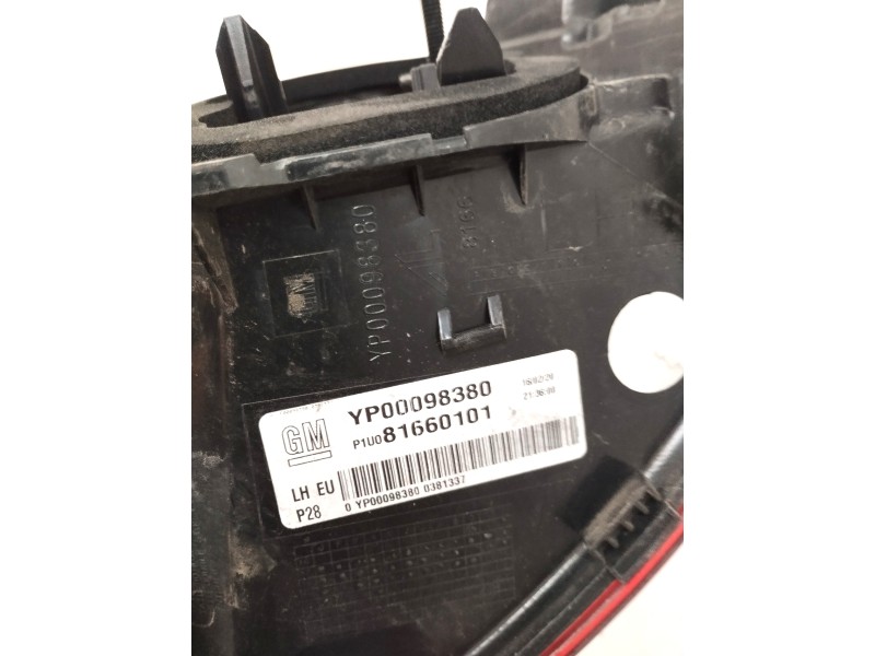 Recambio de piloto trasero izquierdo para opel grandland x 1.2 referencia OEM IAM 81660101  