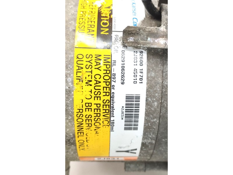 Recambio de compresor aire acondicionado para nissan micra (k11) 1.0 16v cat referencia OEM IAM 926001F701  