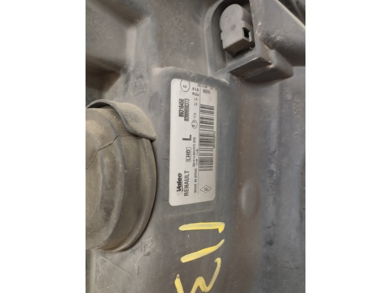 Recambio de faro izquierdo para renault modus 1.5 dci diesel cat referencia OEM IAM 8200658373  