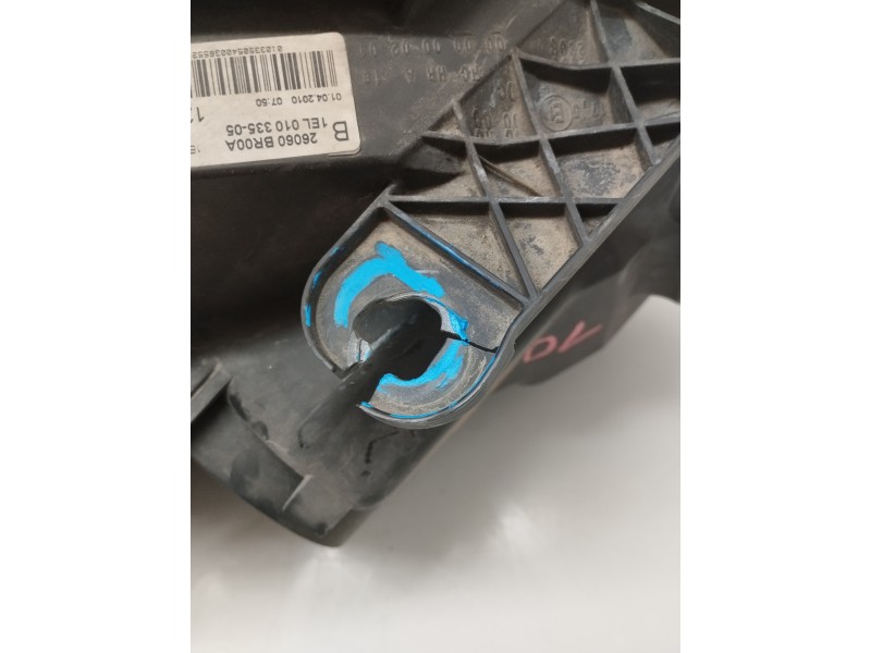 Recambio de faro izquierdo para nissan qashqai (j10) tekna premium referencia OEM IAM 26060BR00A  