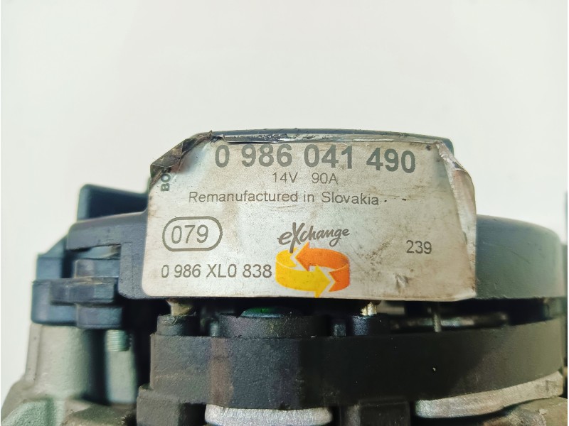 Recambio de alternador para seat ibiza (6l1) 1.9 tdi referencia OEM IAM 0986041490  