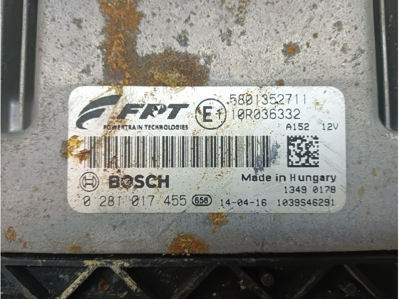 Recambio de centralita motor uce para iveco daily furgón 2.3 diesel cat referencia OEM IAM 5801352711  